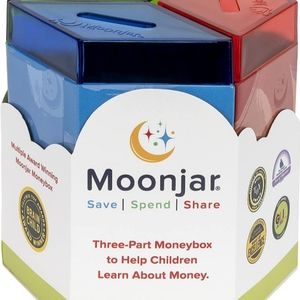 Moonjar Three-Part Moneybox Piggybank Educational Kids Money Tool